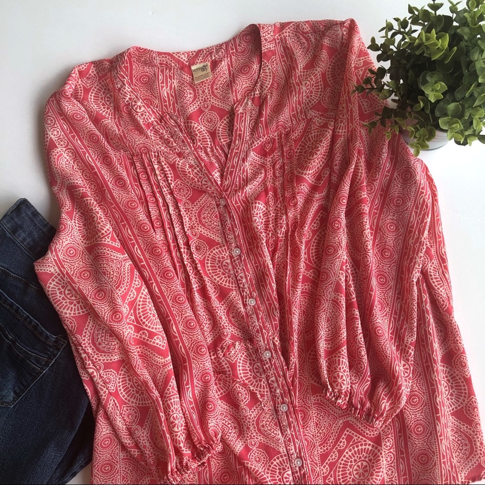 Terra & Sky blouse